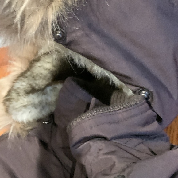 Vanity Brown Puffer Vest with Faux Fur Lining and Hat • Size Small - Picture 8 of 12